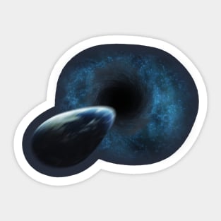 Planet Earth x Black Hole Sticker